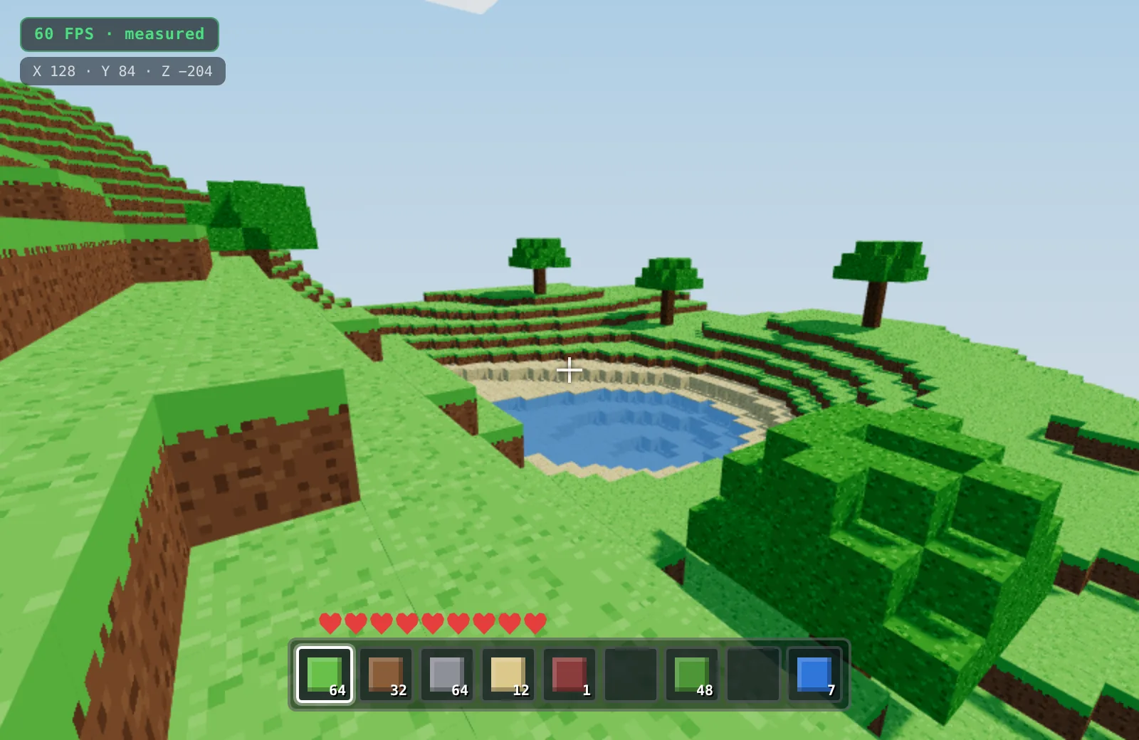 3D games app built on Forge — "Let's make a 3D Minecraft video game. I need at least 60 FPS."